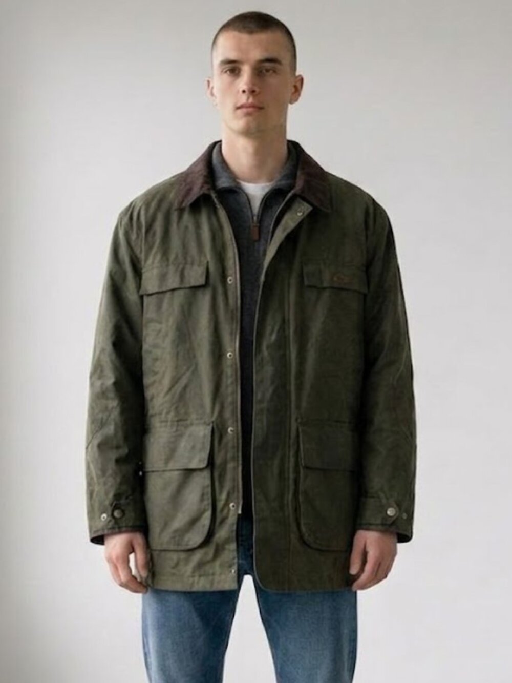 NWT Dickies Waxwear Waxed Canvas Cargo Jacket Water Resistant Green Brown 3XL